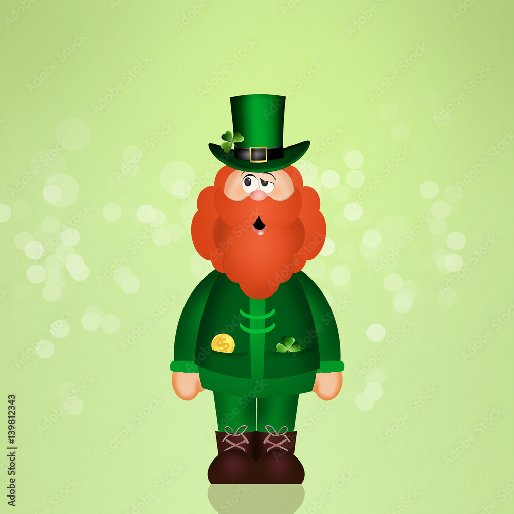 man with red beard for St. Patrick's day man with red beard for St. Patrick's day