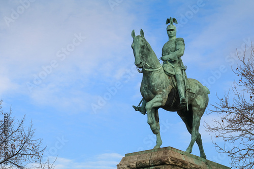 Reiterstandbild Kaiser Wilhelm II vor Hohenzollernbrücke photo