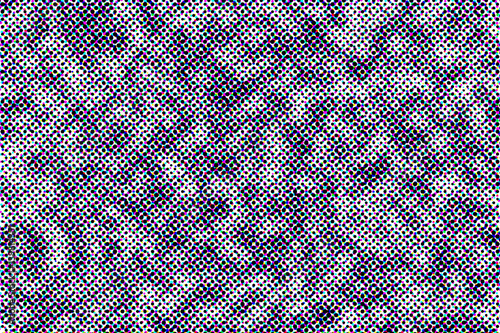 Closeup view of offset print halftone pattern photo