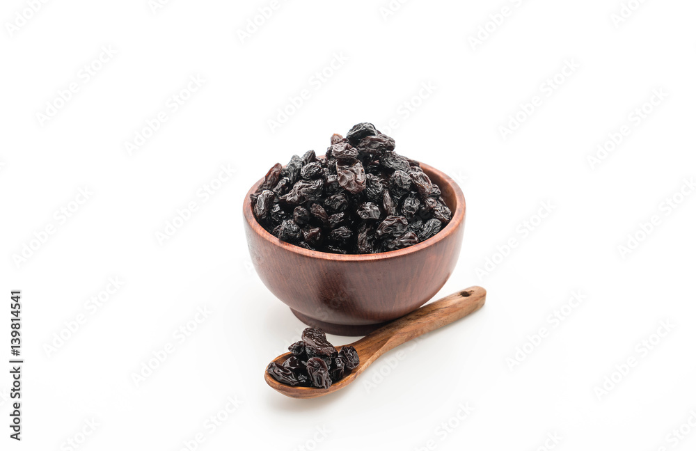 black raisins on white black raisins on white