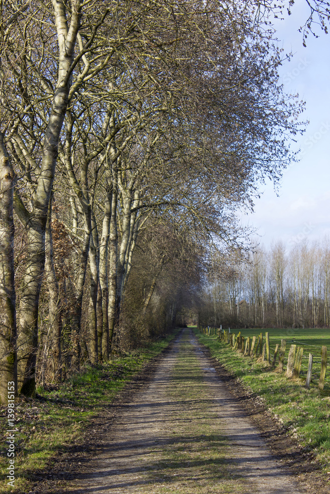 German countryside landscape, Lower Rhine Region German countryside landscape, Lower Rhine Region