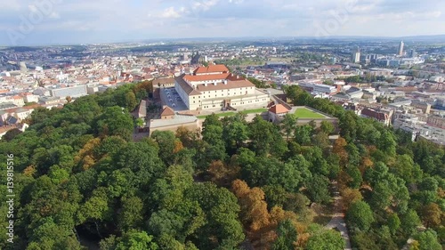 Aerial view of ancient castle Spilberk