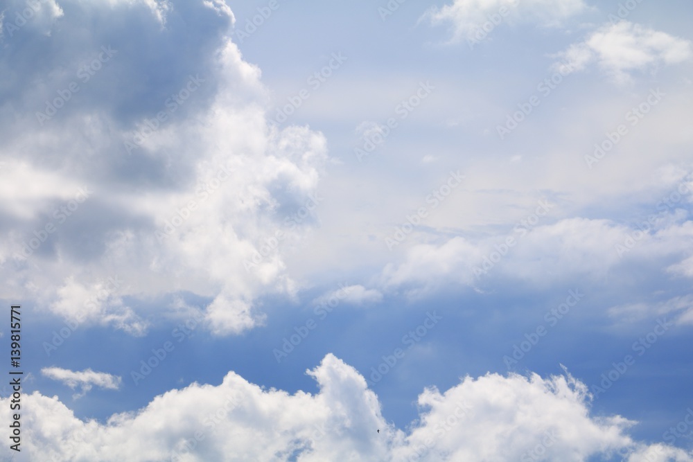 Obraz premium blue sky and cloud beautiful colorful in nature with copy space for add text