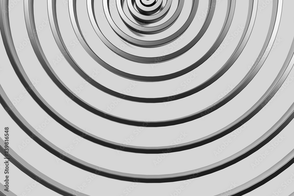 Dark concentric spiral on glowing background Dark concentric spiral on glowing background