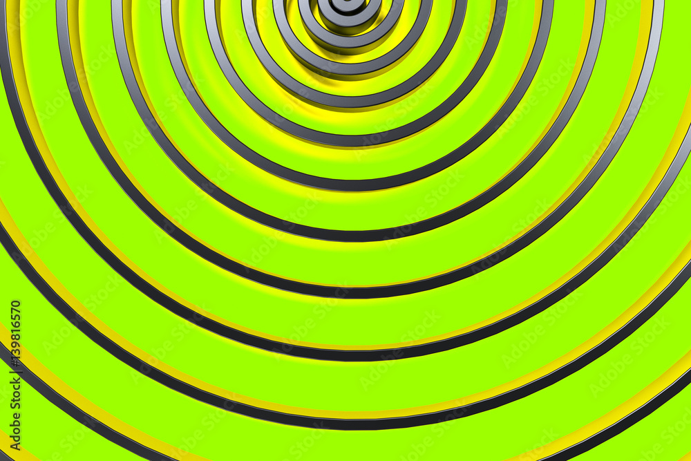 Dark concentric spiral on glowing background Dark concentric spiral on glowing background