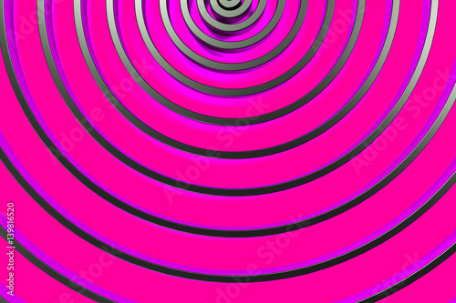 Dark concentric spiral on glowing background