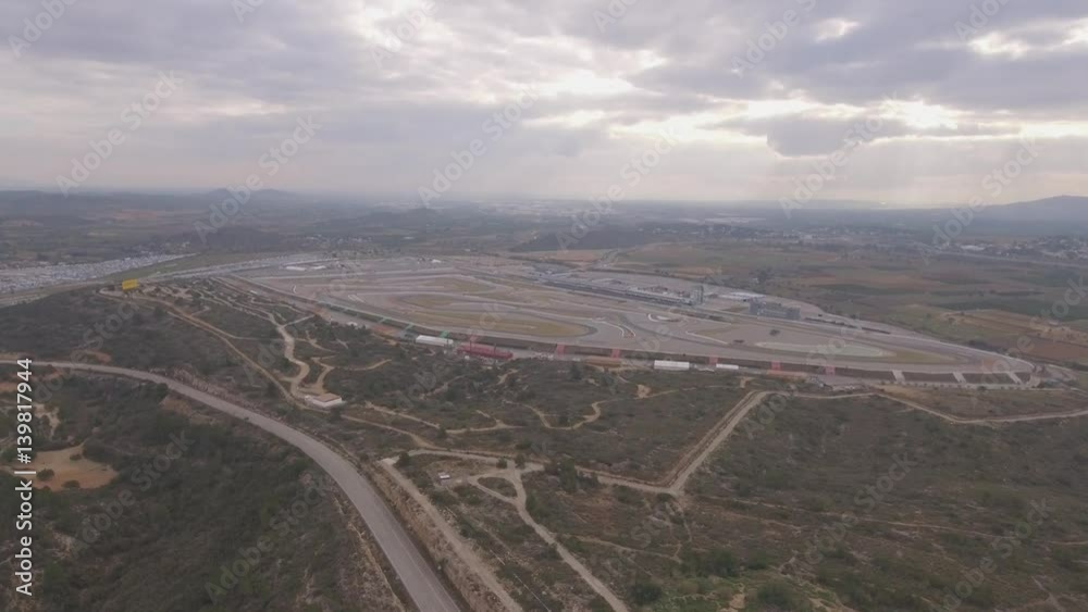 Racingtrack Spain Valencia Topview Racingtrack Spain Valencia Topview