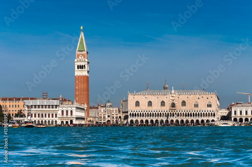Venice, the St. Mark's Square as seen from the sea © pfeifferv