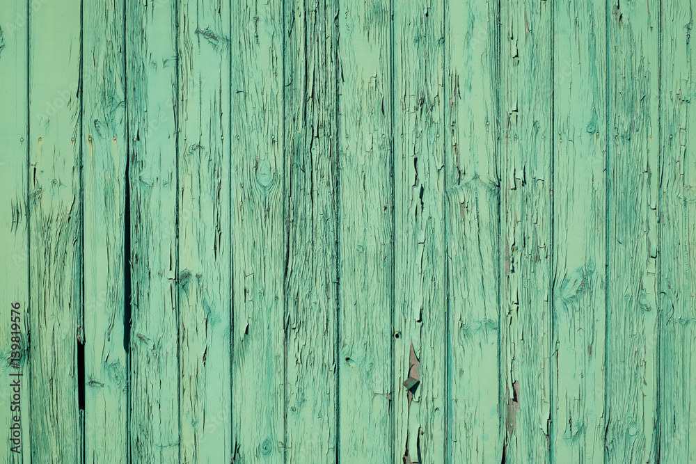 The old green wood texture with natural patterns The old green wood texture with natural patterns