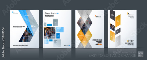 Wallpaper Mural Business vector set. Brochure template layout, cover design annu Torontodigital.ca