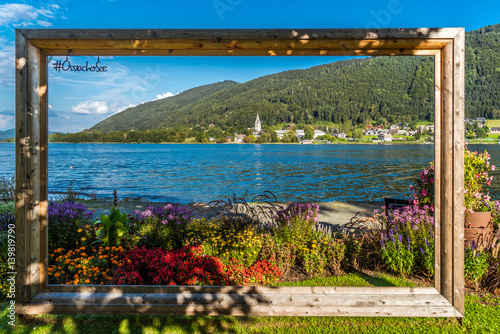 Ossiach am Ossiacher See in Kärnten mit Bilderrahmen