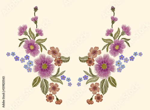 Delicate pink rose and buds on a beige background