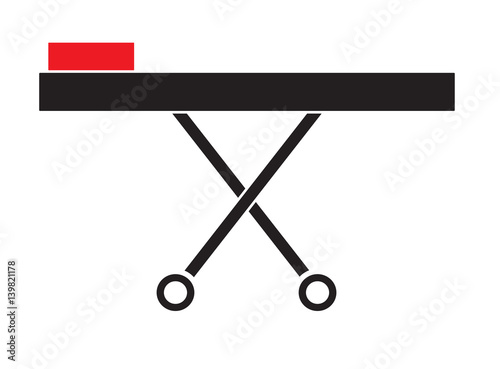 Stretcher icon vector isolated in white background. Medical icons.