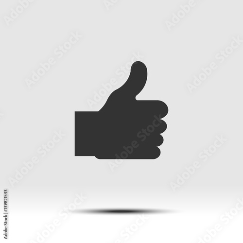 Thumb Up Isolated Flat Icon