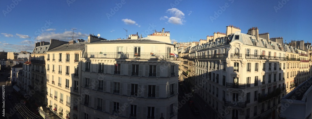 Vista di appartamenti parigini, Francia