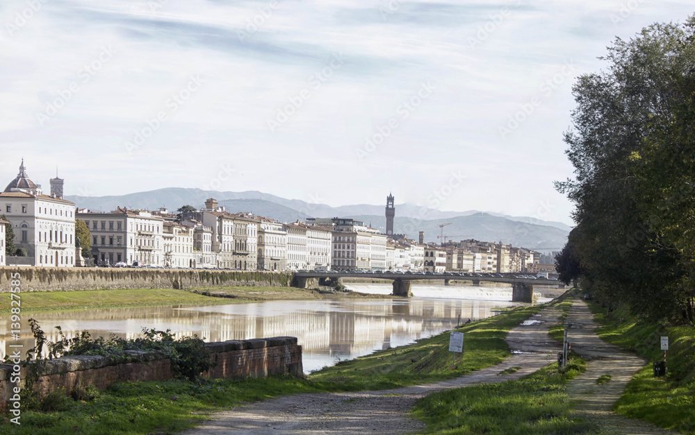 view of river Arno. Florence