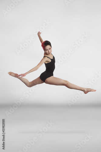 Ballet dancer in black body