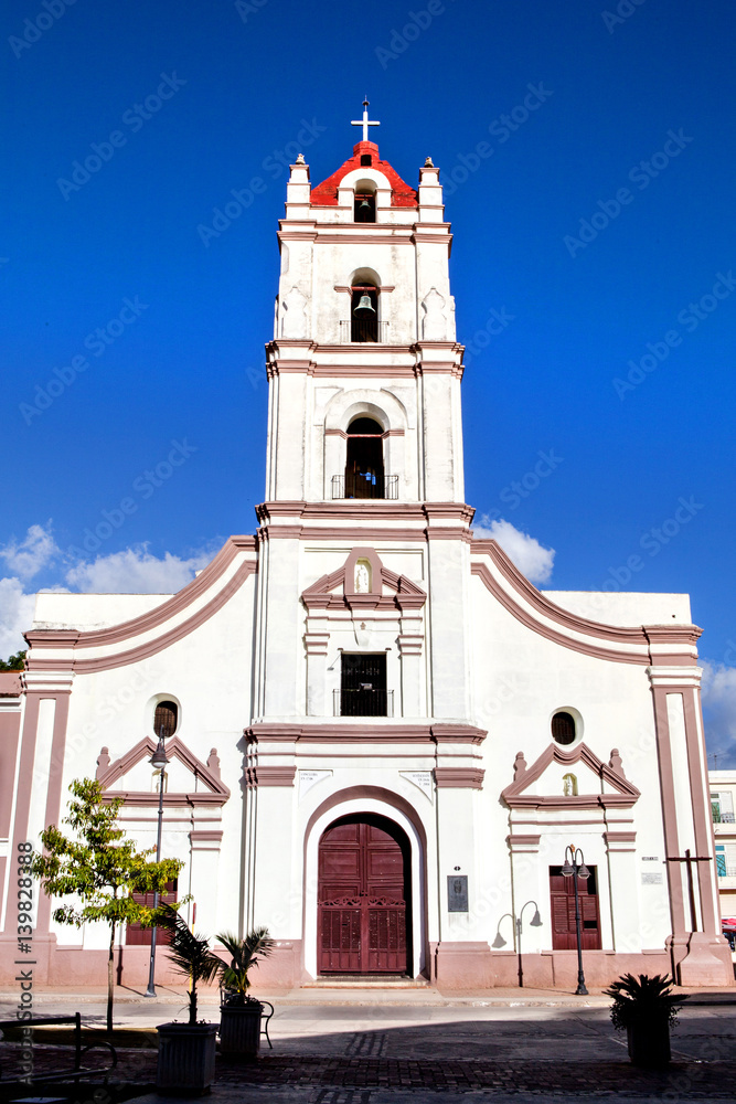 Camaguey, Cuba; Iglesia de Nuestra Senora de la Merced church at Plaza de los Trabajadores