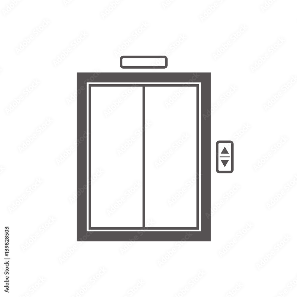 Elevator icon. Elevator icon.