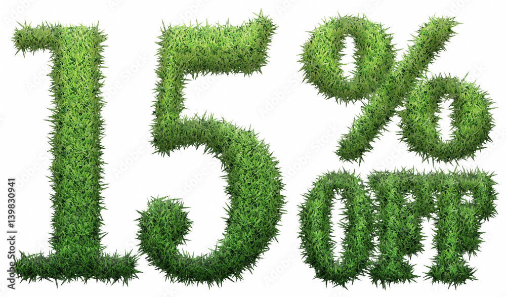 15% off. Made of grass. 15% off. Made of grass.