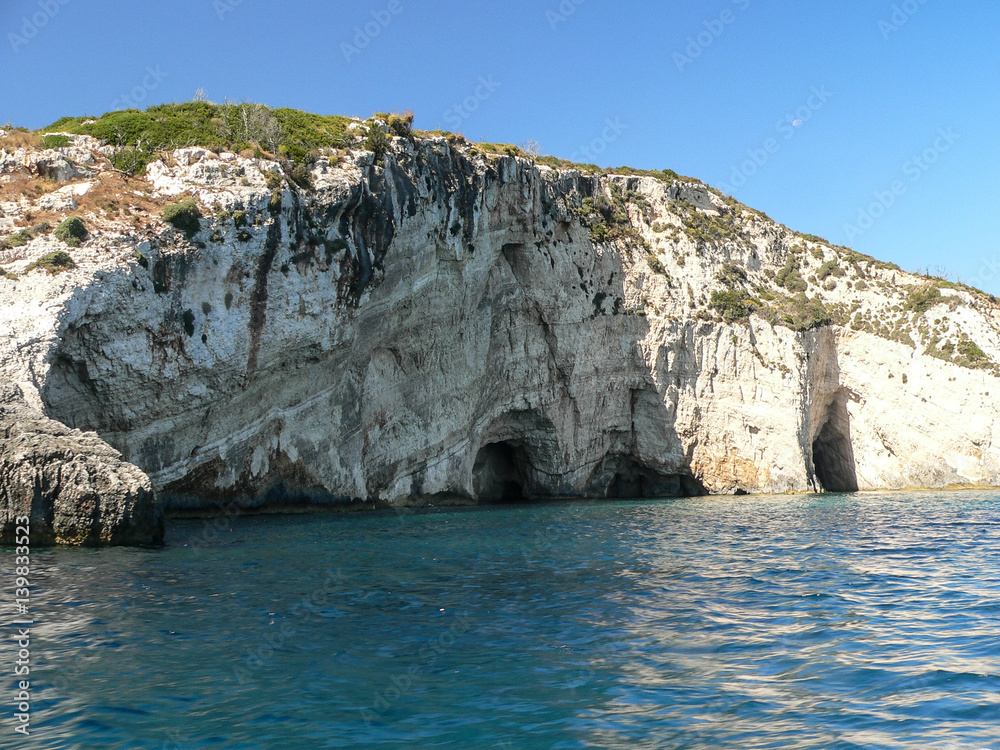 Breathtaking landscape of rocky island of Zakynthos greece