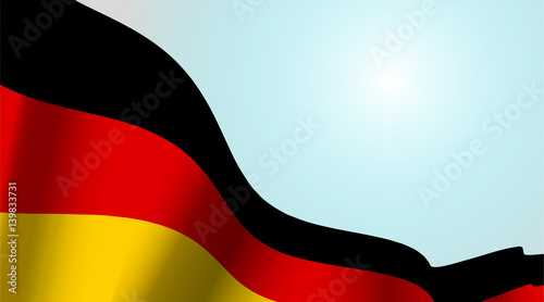national flag of the Germany waving
