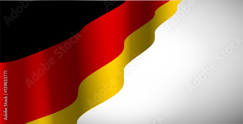 national flag of the Germany waving