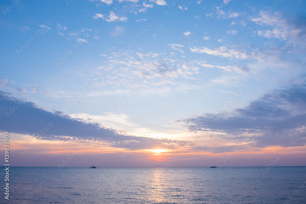 sunset at sea sunset at sea