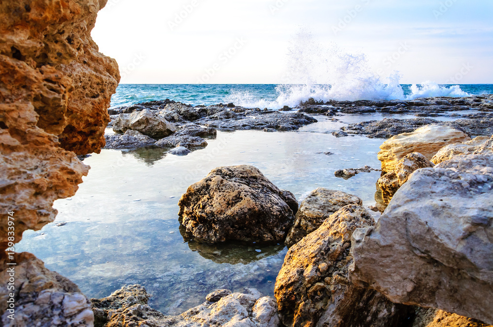 Φωτογραφία Wave on Coast of the sea