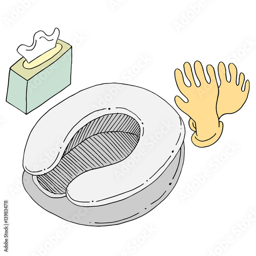 Bed Pan Wipes and Gloves