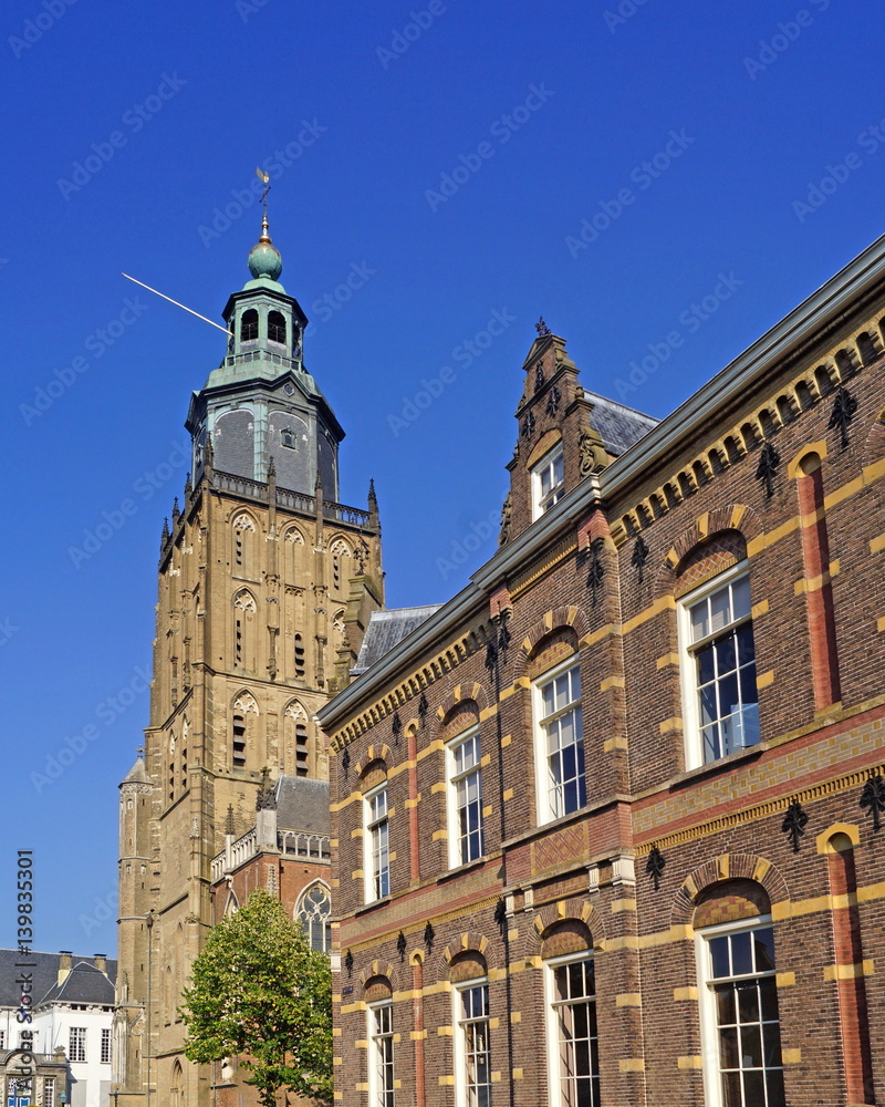 Altstadt von ZUTPHEN mit Groene Kerk ( Niederlande )
