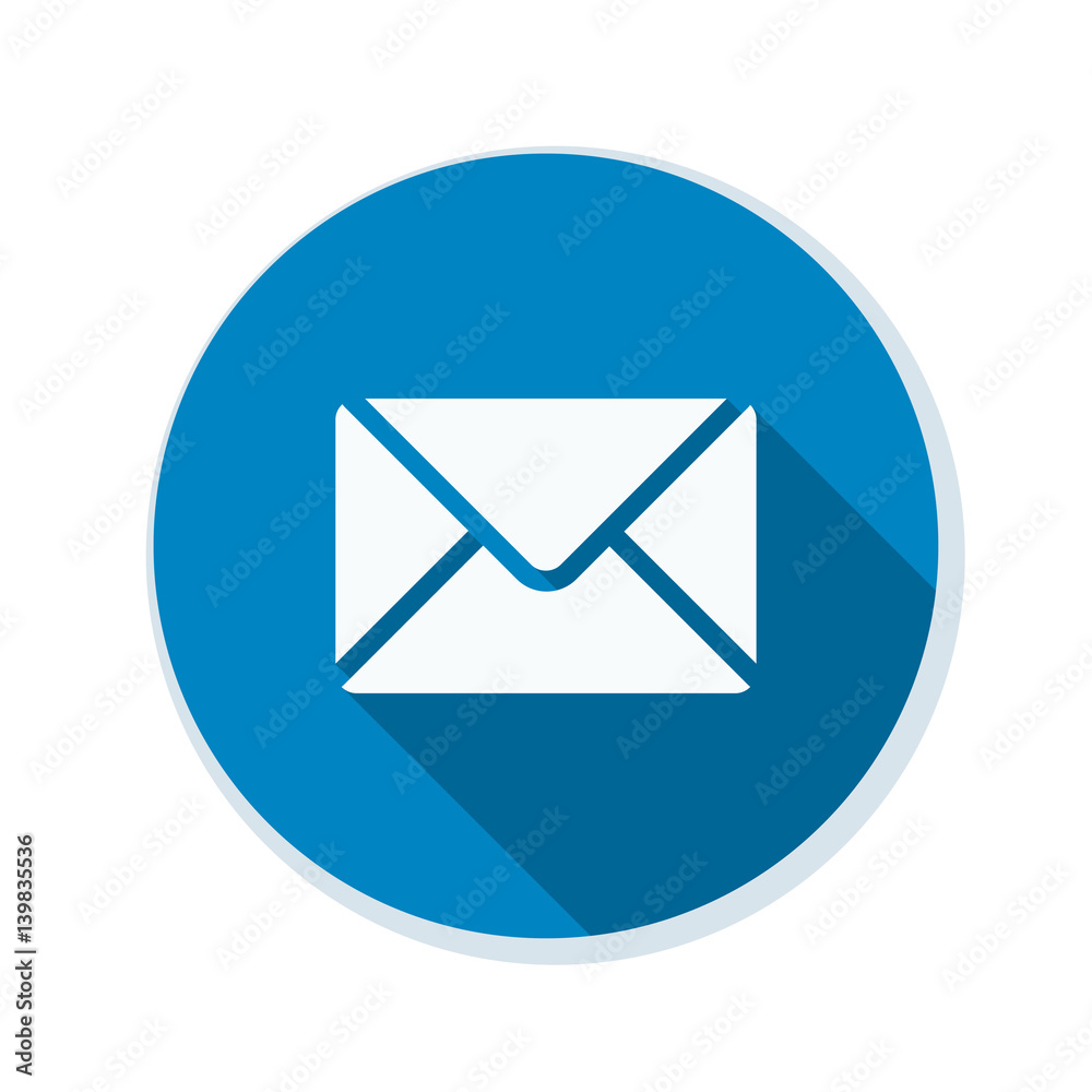 Mail button illustration Mail button illustration