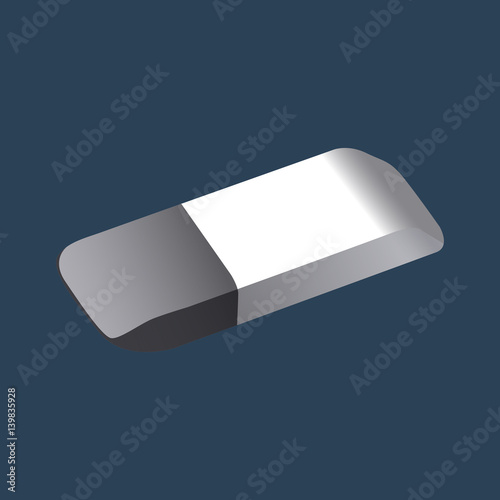 Isolated eraser icon