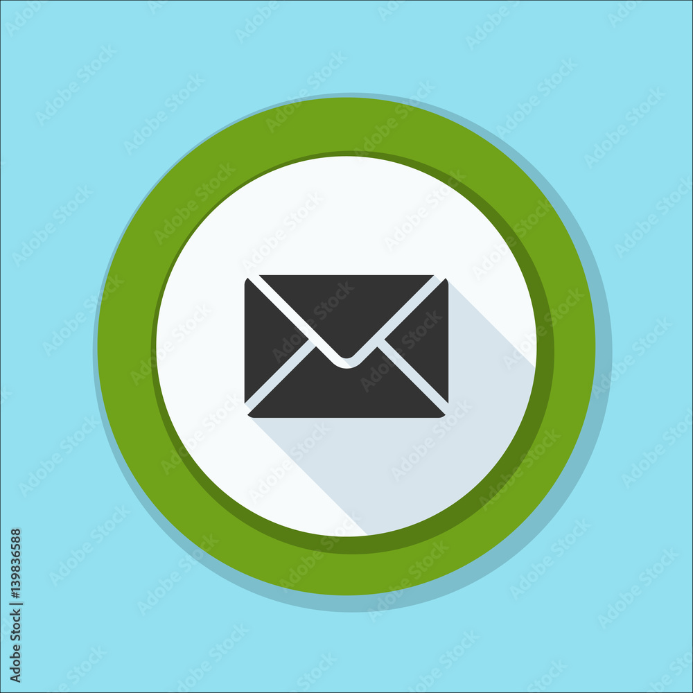 Mail button illustration Mail button illustration