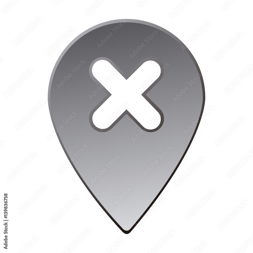 Fototapeta premium Isolated map pin