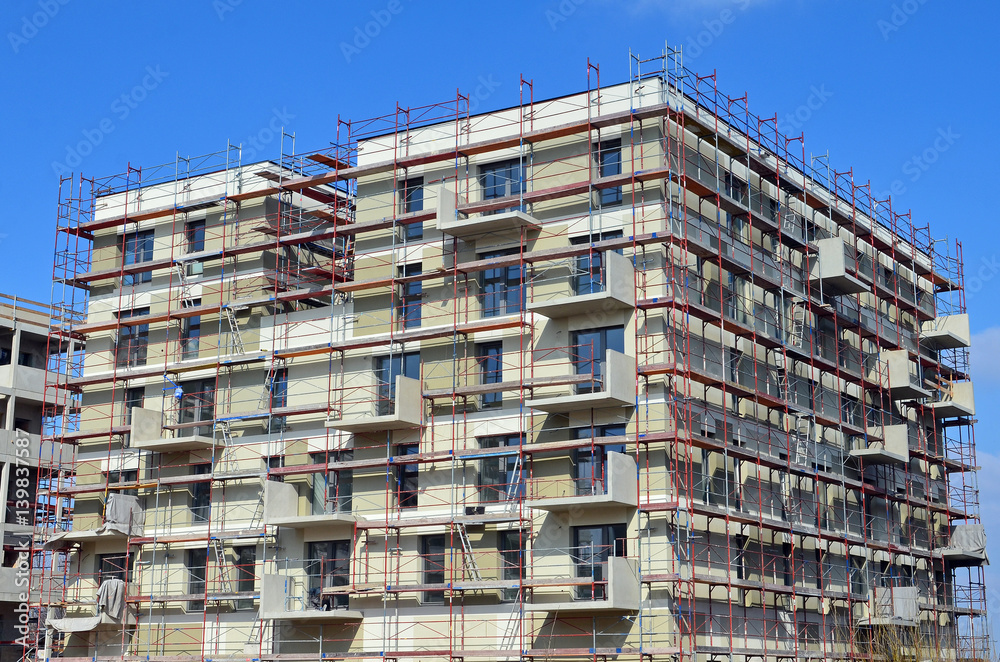 Wohnbau, Baustelle Wohnbau, Baustelle