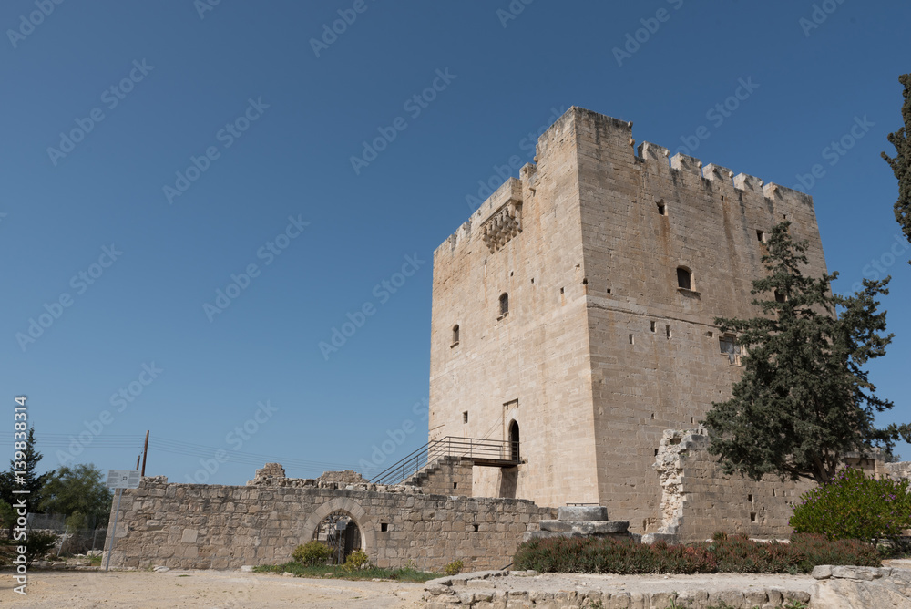 Antique Kolossi castle near Limassol, Cyprus