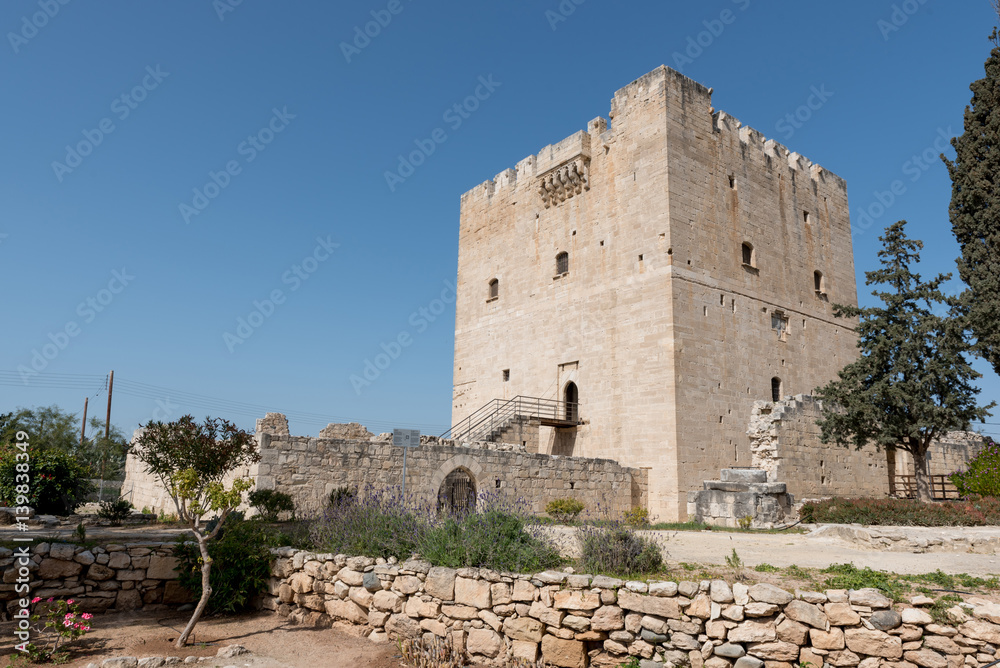 Antique Kolossi castle near Limassol, Cyprus