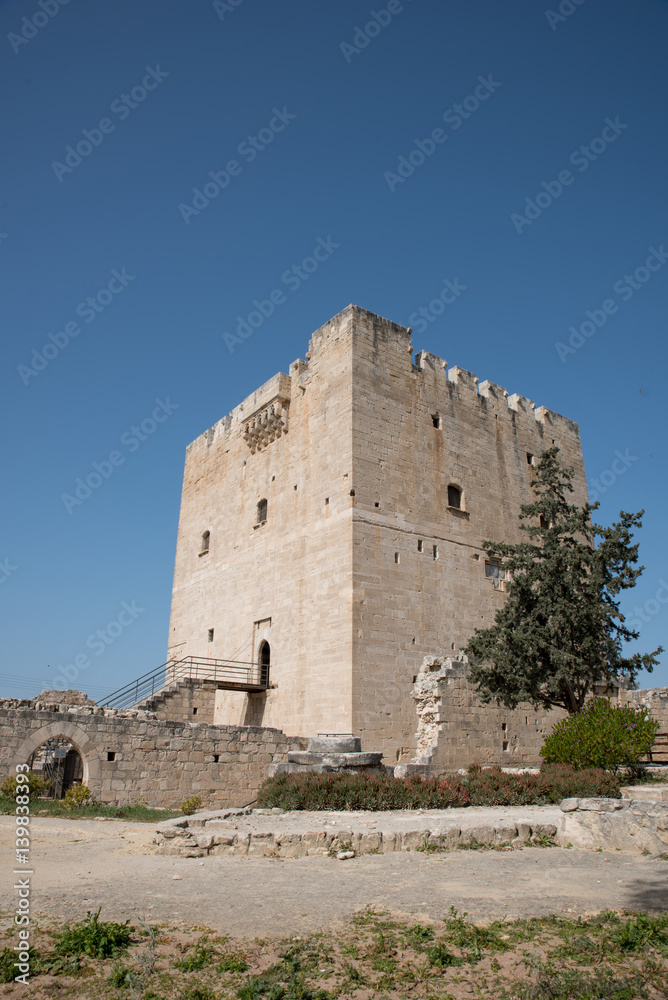 Antique Kolossi castle near Limassol, Cyprus
