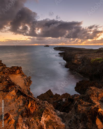 Sunrise at Laie Point on Oahu in Laie  Hawaii