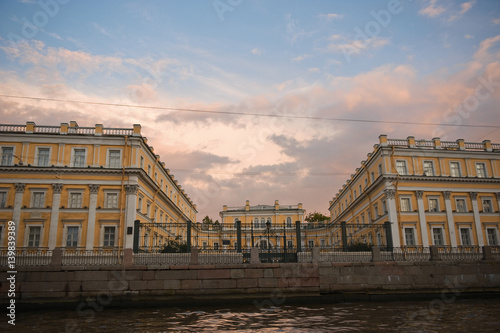 Saint Petersburg, Russia. Villa Museum-estate of Russian classical poet Gavrila Derzhavin on the banks of the Fontanka River