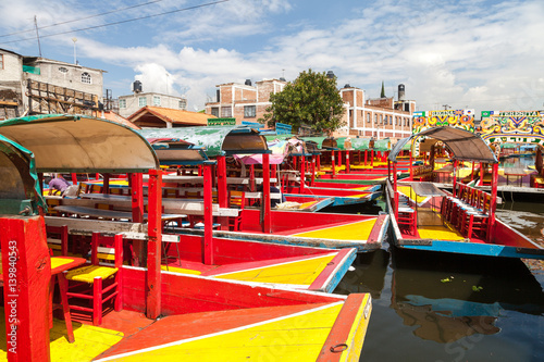 Xochimilco, barcas, Mexico City