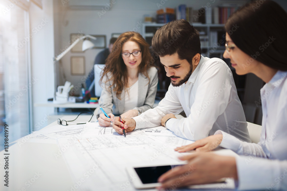 Obraz premium Business meeting and teamwork by business people