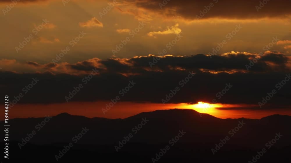 Video landscape of great mountain sunset scene. Time lapse. Video landscape of great mountain sunset scene. Time lapse.