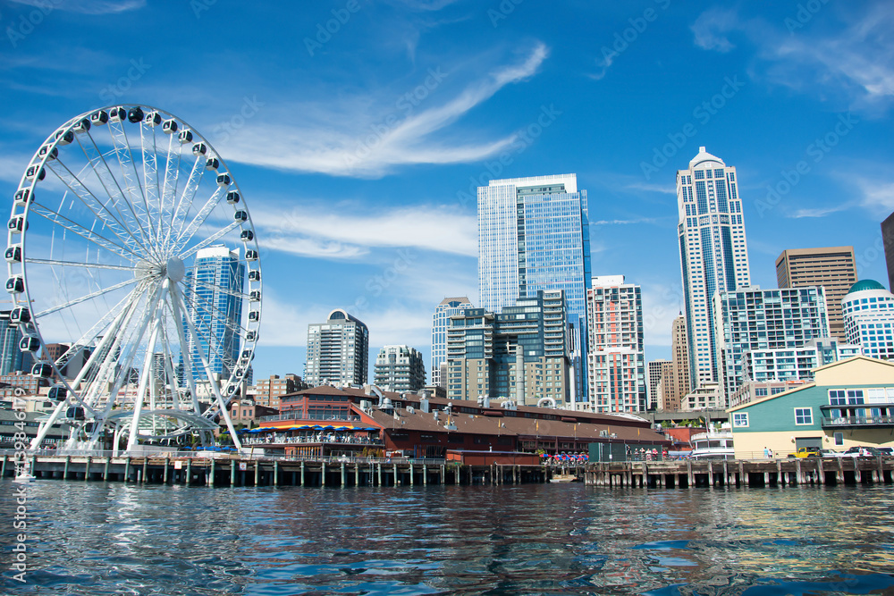 Seattle Skyline - obrazy, fototapety, plakaty 