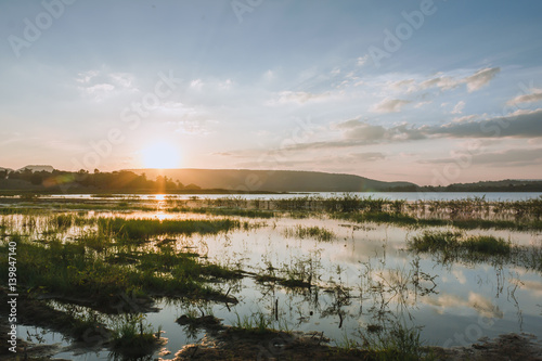 Fototapeta Naklejka Na Ścianę i Meble -  Subpradoo Reservoir in thailand