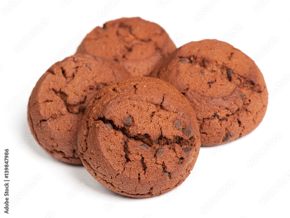 Group of brown cookies Group of brown cookies
