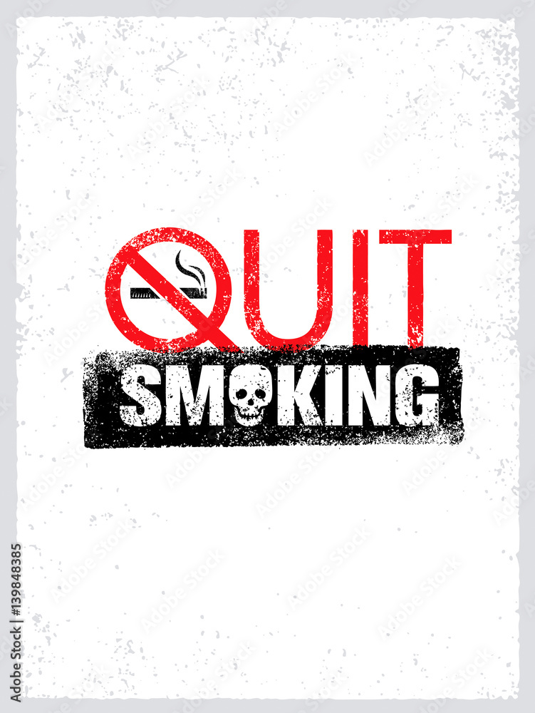 No smoking sign. Stop smoke symbol. Rough Healthcare Grunge Background