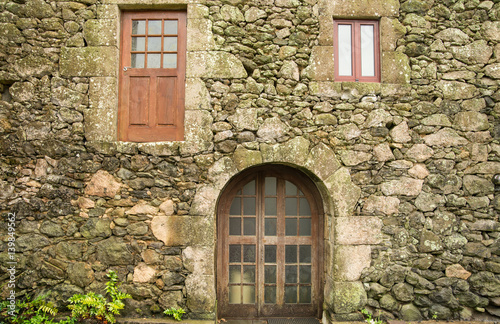 Typical stone residence house on Azores island © Olja