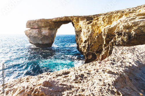 Obraz na płótnie Azure Window auf Malta / Gozo w salonie
